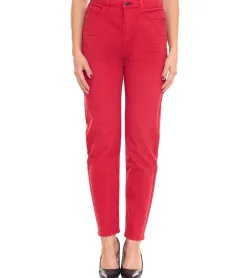 Hosen & Jeans*ESPRIT Damen Tapered-Jeans 5-Pocket Denim-Hose aus Bio-Baumwolle 010EE1B315 B02 610 Rot