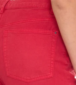 Hosen & Jeans*ESPRIT Damen Tapered-Jeans 5-Pocket Denim-Hose aus Bio-Baumwolle 010EE1B315 B02 610 Rot