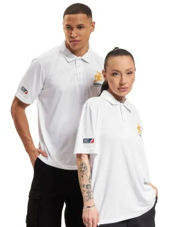 Poloshirts & Blusen|Hemden & Poloshirts*European League Of Football Fehérvár Enthroners PoloShirts leuchtend weiß