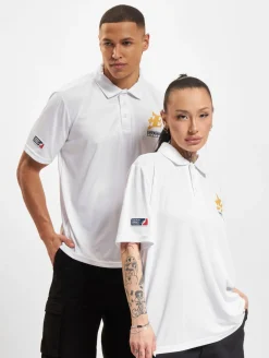 Poloshirts & Blusen|Hemden & Poloshirts*European League Of Football Fehérvár Enthroners PoloShirts leuchtend weiß