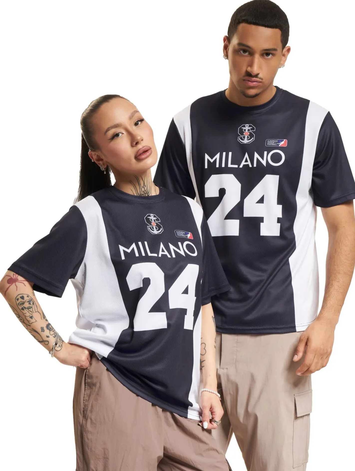 Tops & T-Shirts|T-Shirts & Tank Tops*European League Of Football Milano Seamen 1 Trikots blau