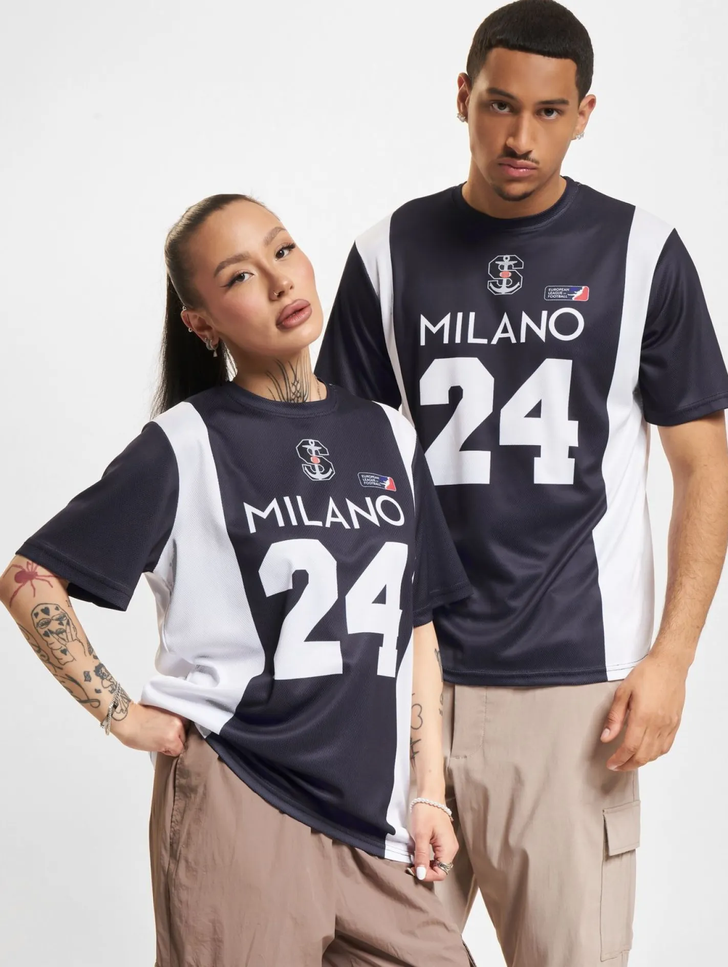 Tops & T-Shirts|T-Shirts & Tank Tops*European League Of Football Milano Seamen 1 Trikots blau