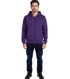 Große Größen|Pullover & Sweater*European League Of Football Blanko Zip Hoodies acai