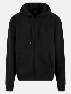 Pullover & Sweater*European League Of Football Blanko Zip Hoodies tiefschwarz