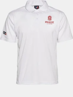 Poloshirts & Blusen|Hemden & Poloshirts*European League Of Football Prague Lions Poloshirts leuchtend weiß