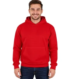 Große Größen|Pullover & Sweater*European League Of Football Blanko Hoodies tomate