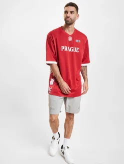 Tops & T-Shirts|T-Shirts & Tank Tops*European League Of Football Prague Lions 3 Trikots rot
