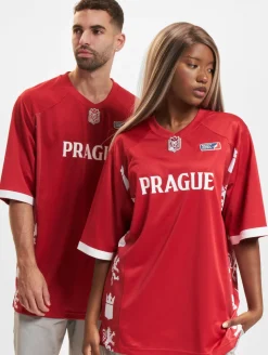 Tops & T-Shirts|T-Shirts & Tank Tops*European League Of Football Prague Lions 3 Trikots rot