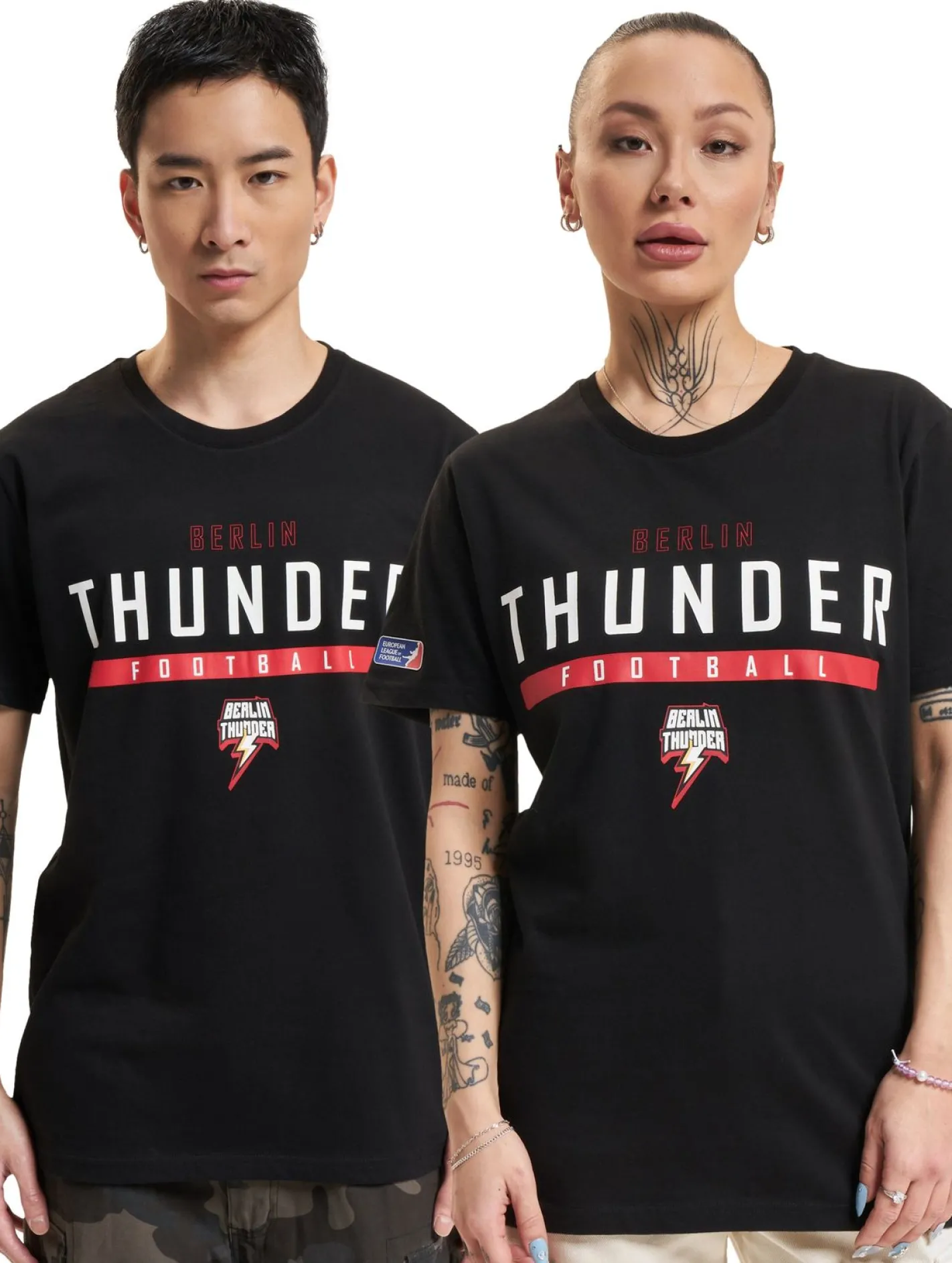 Tops & T-Shirts|T-Shirts & Tank Tops*European League Of Football Berlin Thunder Identity T-Shirt schwarz