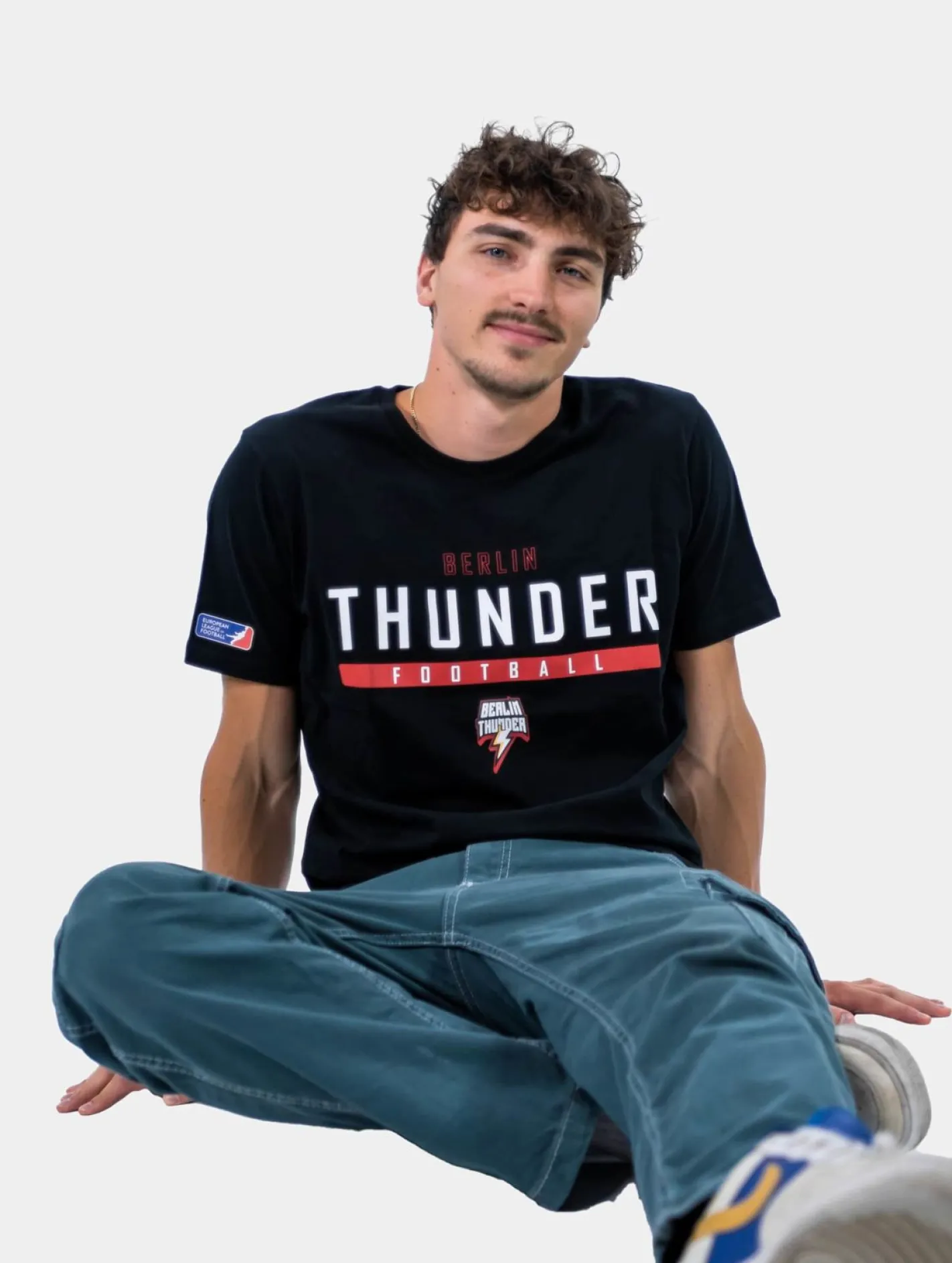 Tops & T-Shirts|T-Shirts & Tank Tops*European League Of Football Berlin Thunder Identity T-Shirt schwarz