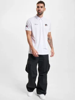 Poloshirts & Blusen|Hemden & Poloshirts*European League Of Football Helvetic Guards On-Field Poloshirt weiß