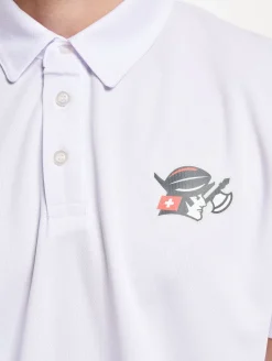 Poloshirts & Blusen|Hemden & Poloshirts*European League Of Football Helvetic Guards On-Field Poloshirt weiß