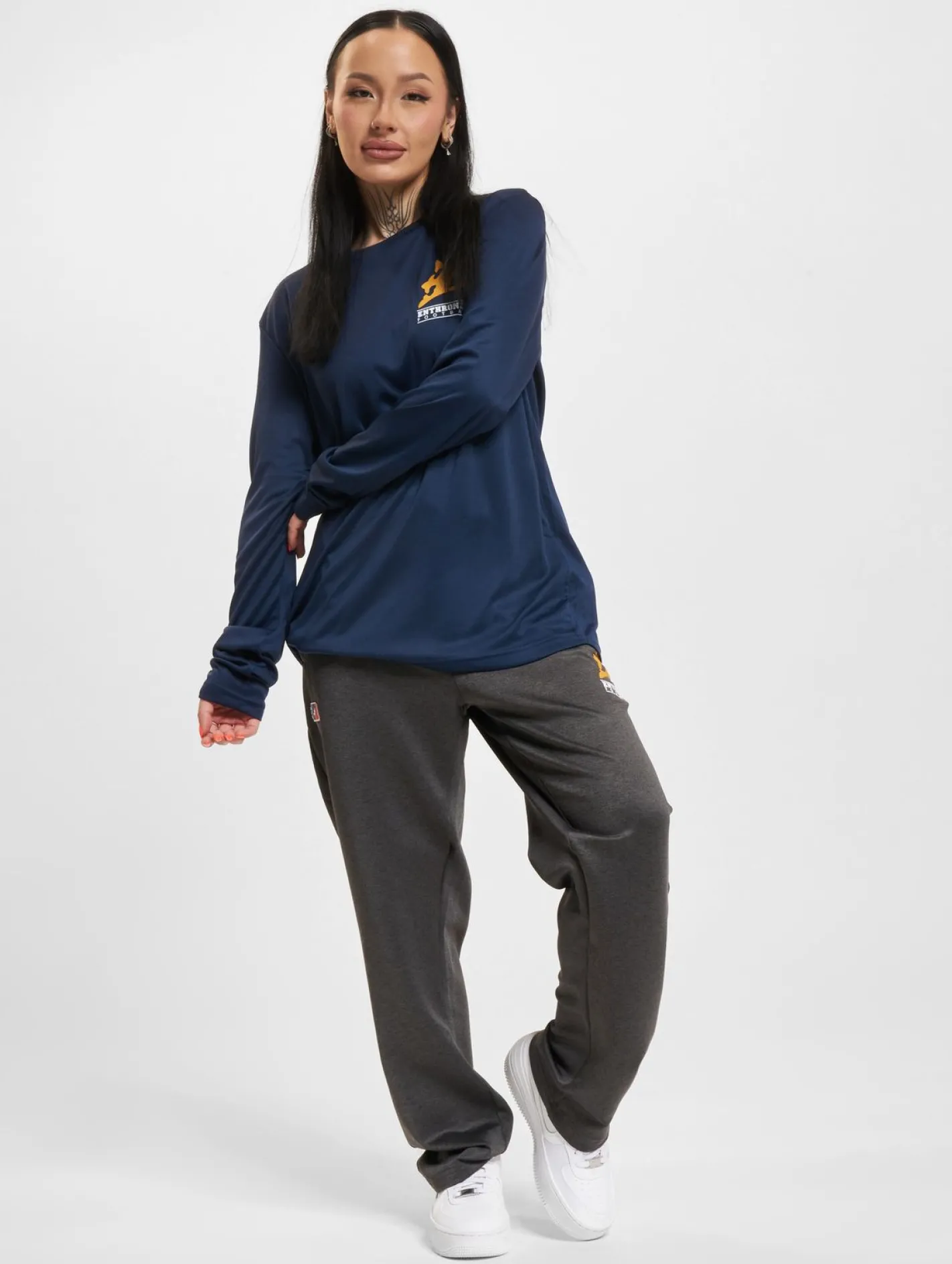 Große Größen|Fitnessmode & Jogginghosen*European League Of Football Fehérvár Enthroners Jogginghosen anthrazit