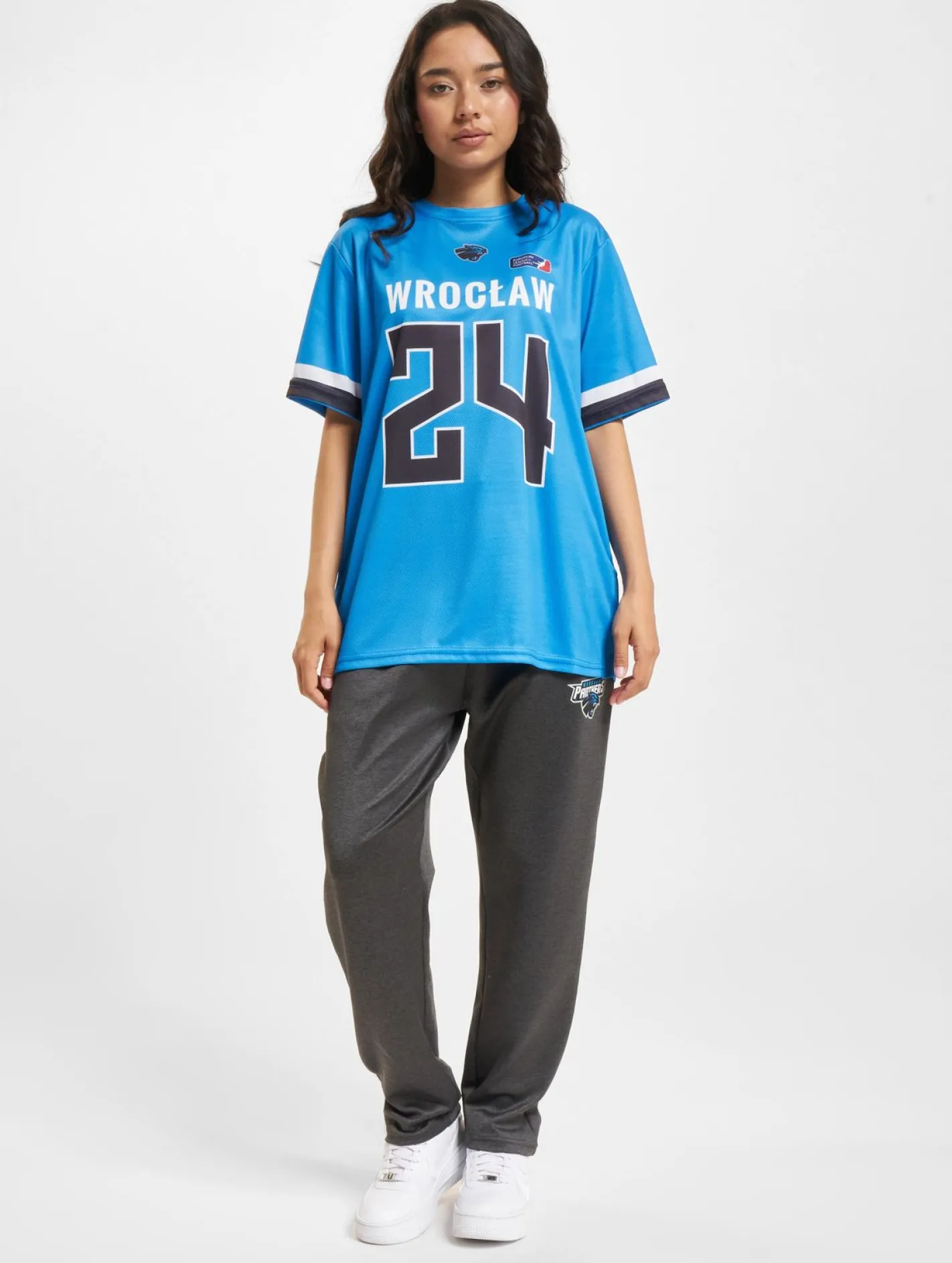 Große Größen|Fitnessmode & Jogginghosen*European League Of Football Panthers Wroclaw Jogginghosen anthrazit