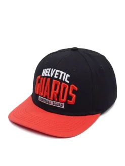 Caps & Mützen*European League Of Football Helvetic Guards Snapback Caps tiefschwarz/tomatenfarben