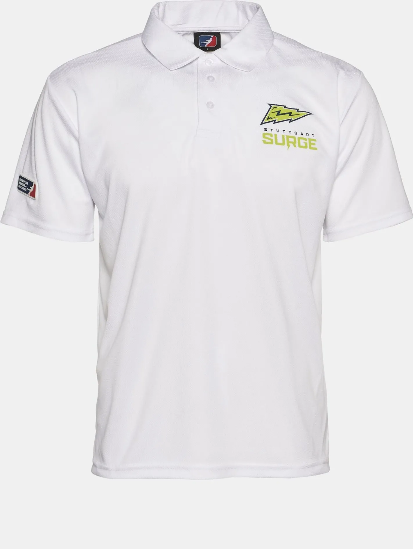 Poloshirts & Blusen|Hemden & Poloshirts*European League Of Football Stuttgart Surge PoloShirts leuchtend weiß