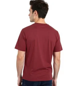 Große Größen|T-Shirts & Tank Tops*European League Of Football Blanko T-Shirts Weinrot