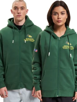 Sweater & Pullover|Pullover & Sweater*European League Of Football Barcelona Dragons Territory Zip Hoody grün