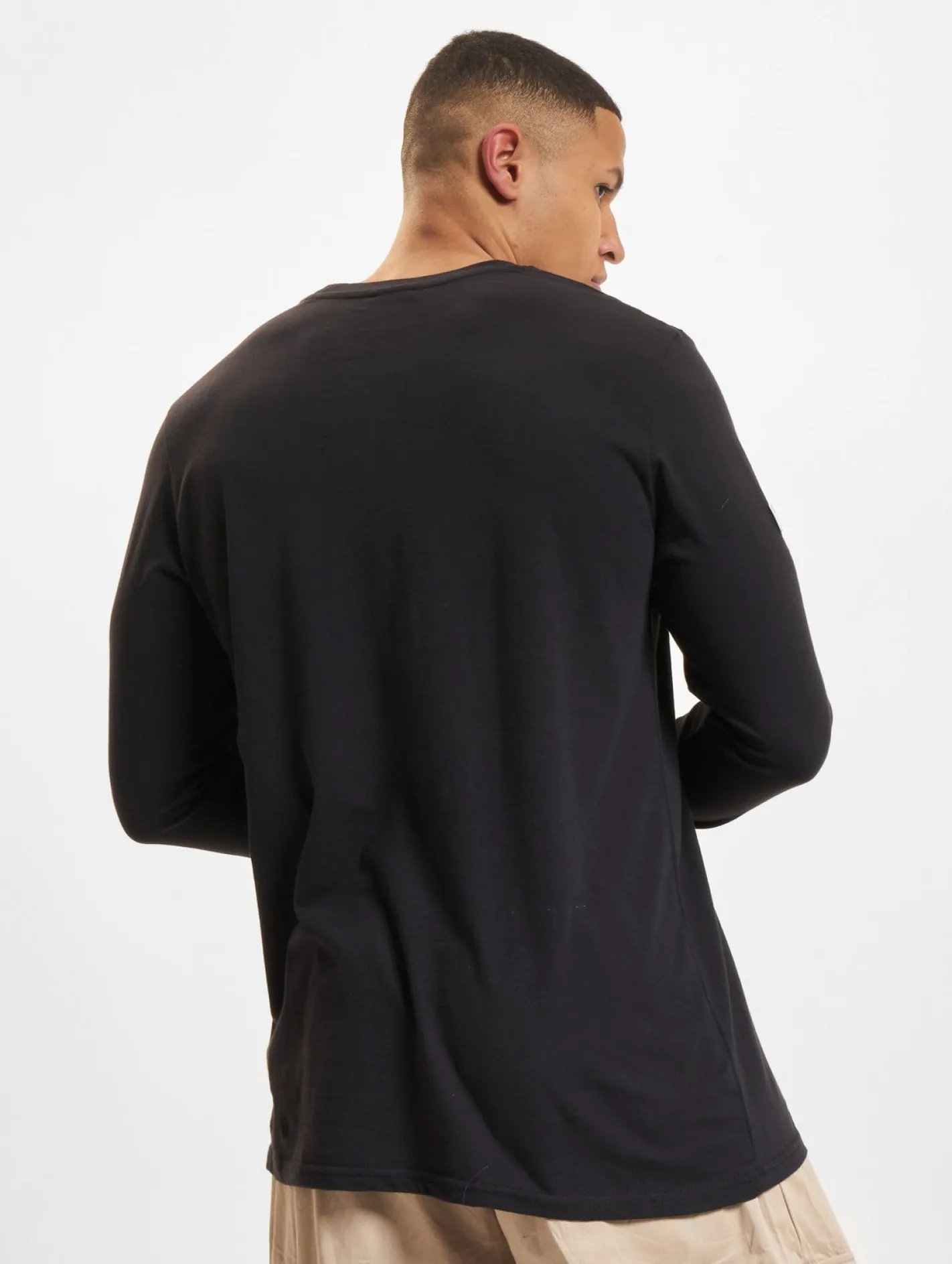 Große Größen|Sweater & Pullover*European League Of Football Helvetic Guards 1 Langarmshirt schwarz