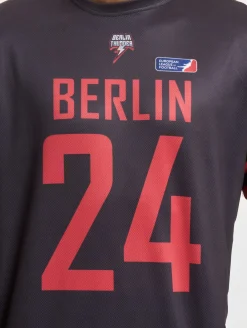 Tops & T-Shirts|T-Shirts & Tank Tops*European League Of Football Berlin Thunder 1 Trikots schwarz
