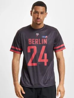 Tops & T-Shirts|T-Shirts & Tank Tops*European League Of Football Berlin Thunder 1 Trikots schwarz
