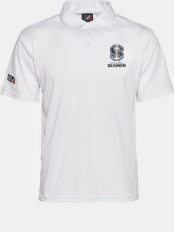 Poloshirts & Blusen|Hemden & Poloshirts*European League Of Football Milano Seamen PoloShirts leuchtend weiß