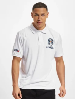Poloshirts & Blusen|Hemden & Poloshirts*European League Of Football Milano Seamen PoloShirts leuchtend weiß