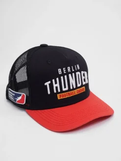 Caps & Mützen*European League Of Football Berlin Thunder Trucker Caps tiefschwarz/tomate