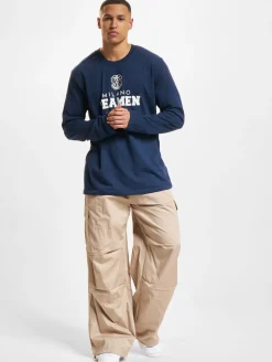 Sweater & Pullover|Pullover & Sweater*European League Of Football Milano Seamen 1 Langarmshirt Festzug blau