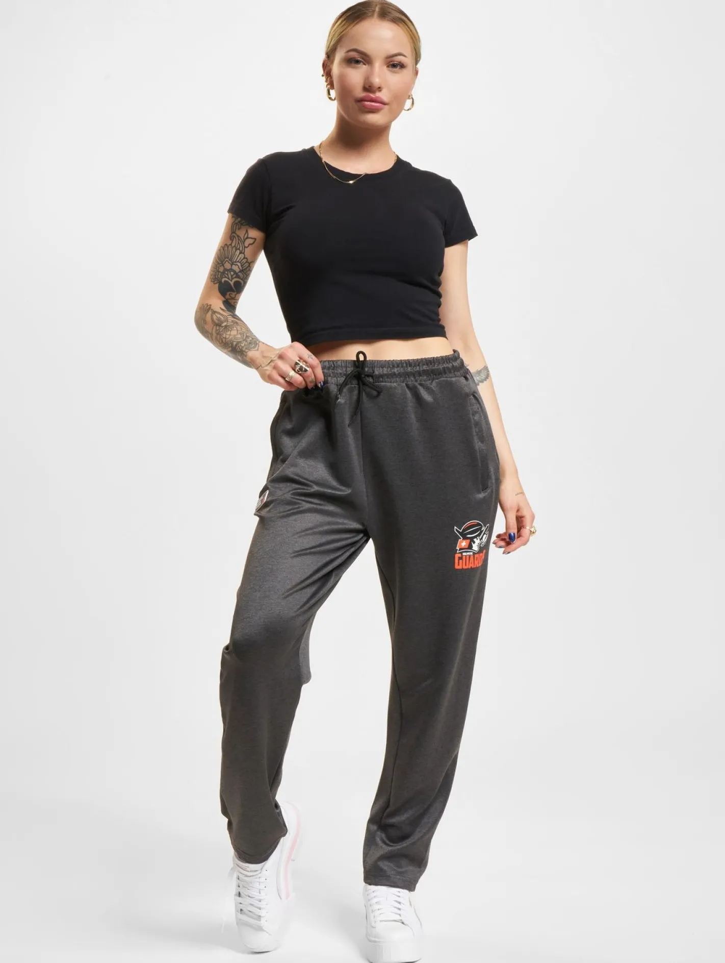 Große Größen|Fitnessmode & Jogginghosen*European League Of Football Helvetic Guards Jogginghosen anthrazit