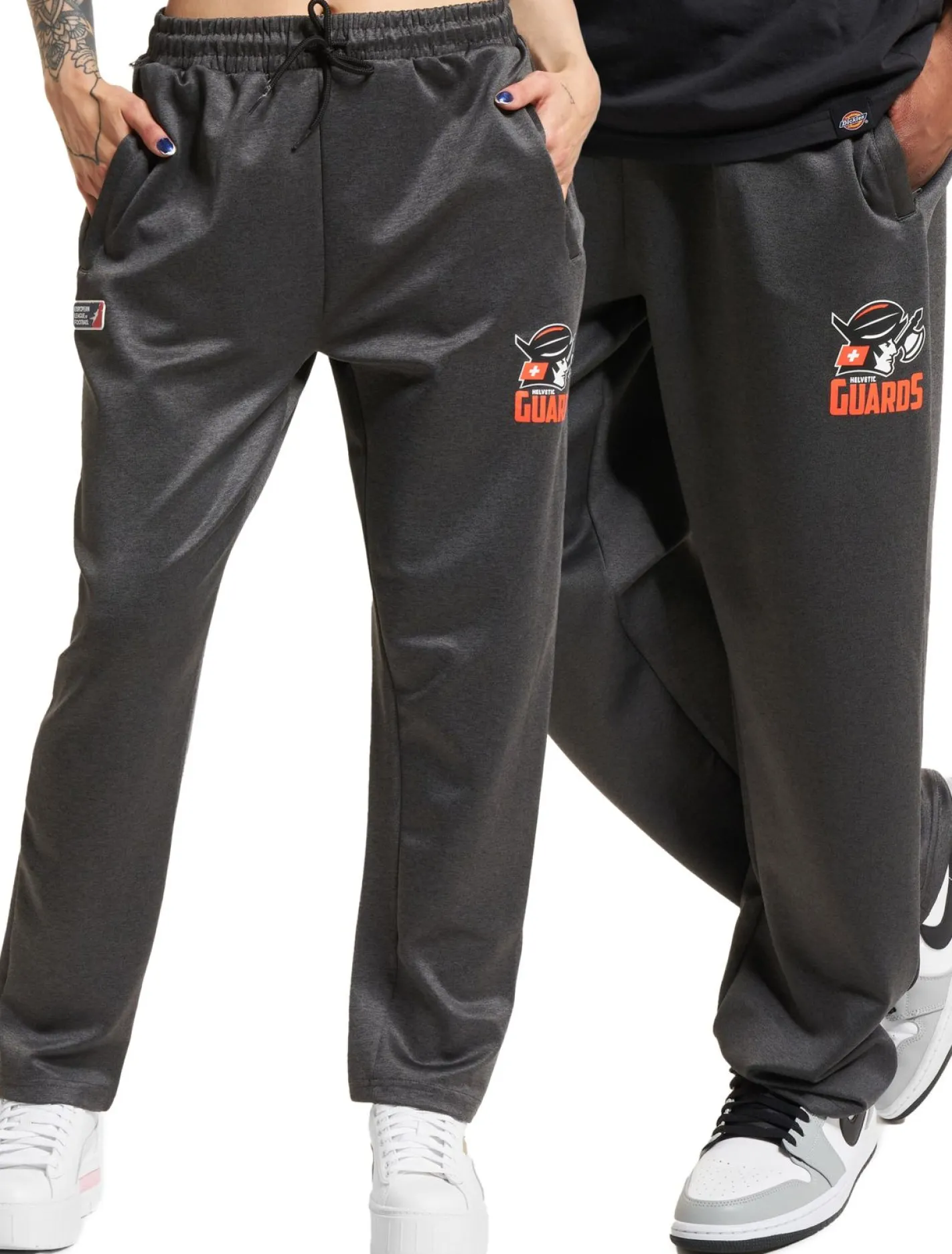 Große Größen|Fitnessmode & Jogginghosen*European League Of Football Helvetic Guards Jogginghosen anthrazit