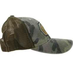 Caps & Mützen*BioworldMerch FALL OUT BOY alternative Rockband Baseball-Cap mit Logo Stickerei Trucker-Cap Camouflage TC104185FOB Grün/Braun