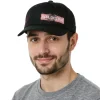 Caps & Mützen*BioworldMerch FALL OUT BOY Unisex Cap Baumwoll-Cap im millitärischen Schnitt mit leicht gebogenen Schnitt Schwarz/Rosa