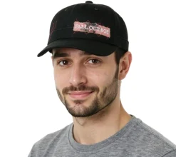 Caps & Mützen*BioworldMerch FALL OUT BOY Unisex Cap Baumwoll-Cap im millitärischen Schnitt mit leicht gebogenen Schnitt Schwarz/Rosa