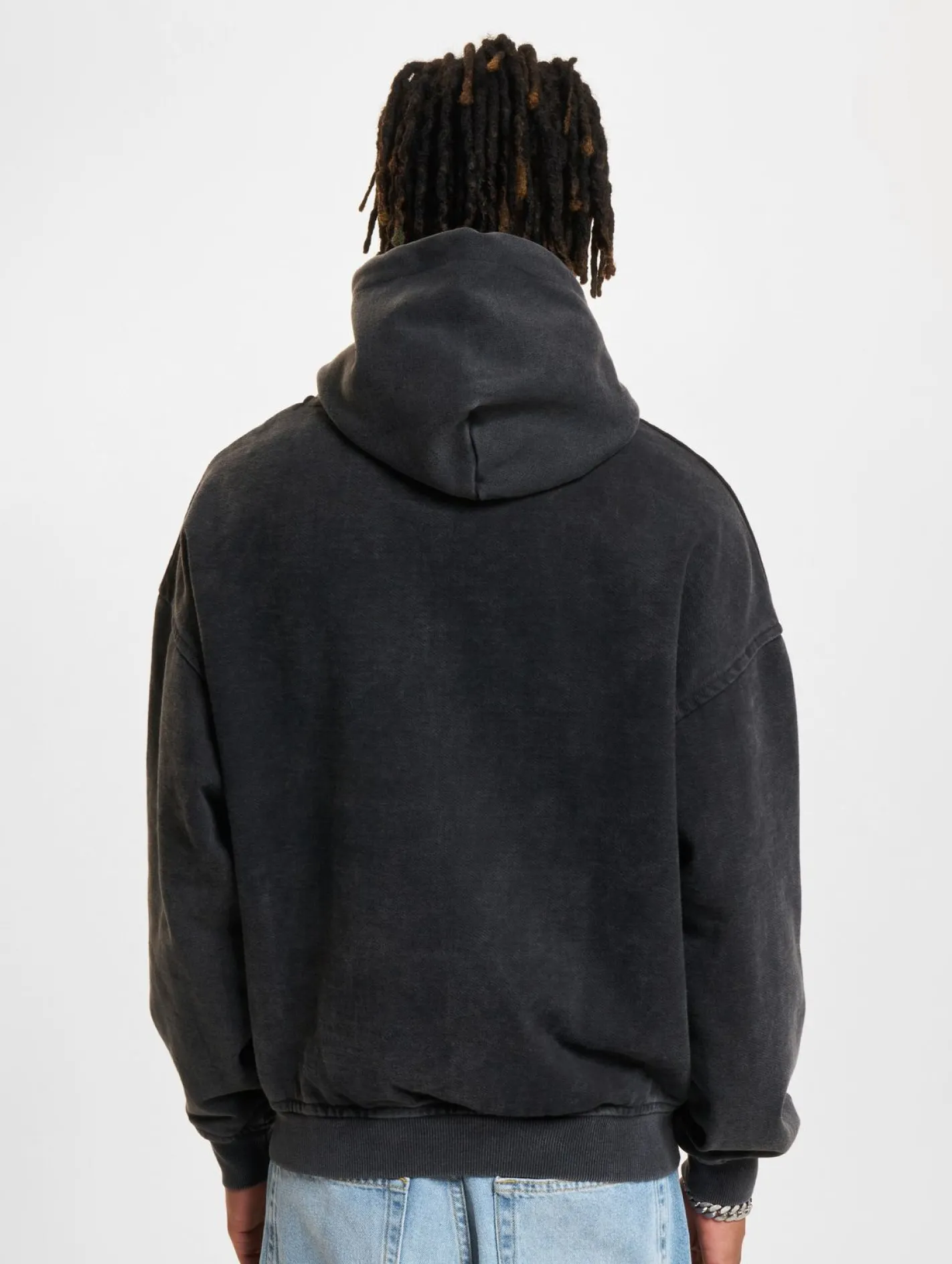 Pullover & Sweater*Favela Angst Hoodies schwarz gewaschen