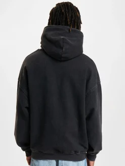 Pullover & Sweater*Favela Industrial Hoodies schwarz gewaschen