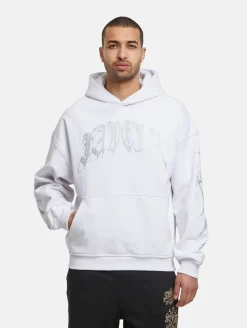 Pullover & Sweater*Favela Ribcage Hoodies Strass/Weiß