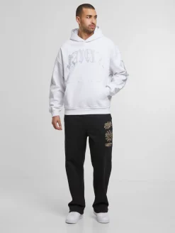 Pullover & Sweater*Favela Ribcage Hoodies Strass/Weiß