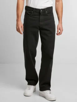 Jeans & Hosen*Favela Stickerei Baggys schwarz