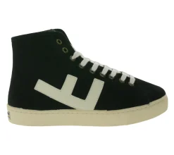Sneaker & Turnschuhe*FLAMINGOS LIFE El Camino Damen High-Top Sneaker faire- und nachhaltige City-Schuhe aus Canvas Made in Spain Schwarz/Weiß