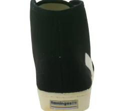 Sneaker & Turnschuhe*FLAMINGOS LIFE El Camino Damen High-Top Sneaker faire- und nachhaltige City-Schuhe aus Canvas Made in Spain Schwarz/Weiß