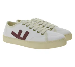 Sneaker & Turnschuhe*FLAMINGOS LIFE nachhaltige Alltags-Schuhe RANCHO WHITE BURGUNDY IVORY Weiß/Bordeaux-Rot