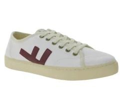Sneaker & Turnschuhe*FLAMINGOS LIFE nachhaltige Alltags-Schuhe RANCHO WHITE BURGUNDY IVORY Weiß/Bordeaux-Rot