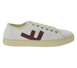 Sneaker & Turnschuhe*FLAMINGOS LIFE nachhaltige Alltags-Schuhe RANCHO WHITE BURGUNDY IVORY Weiß/Bordeaux-Rot