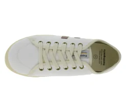 Sneaker & Turnschuhe*FLAMINGOS LIFE nachhaltige Alltags-Schuhe RANCHO WHITE BURGUNDY IVORY Weiß/Bordeaux-Rot