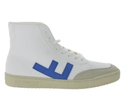 Sneaker & Turnschuhe*FLAMINGOS LIFE Old 80`s High-Top Sneaker faire- und vegane Freizeit-Schuhe FW2108WHIBLUMON Weiß/Blau