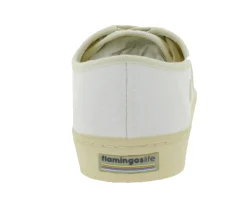 Sneaker & Turnschuhe*FLAMINGOS LIFE RANCHO ALL WHITE Freizeit-Schuhe nachhaltige Bio-Sneaker Schuhe mit Kork 100% Vegan MADE IN SPAIN SS21RAALLWH Weiß/Beige