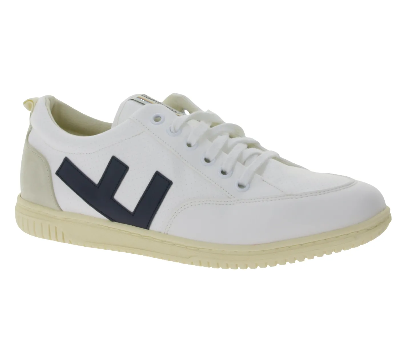 Sneaker & Turnschuhe*FLAMINGOS LIFE Roland V.3 Damen City-Schuhe vegane Freizeit-Sneaker Made in Spain Weiß/Navy