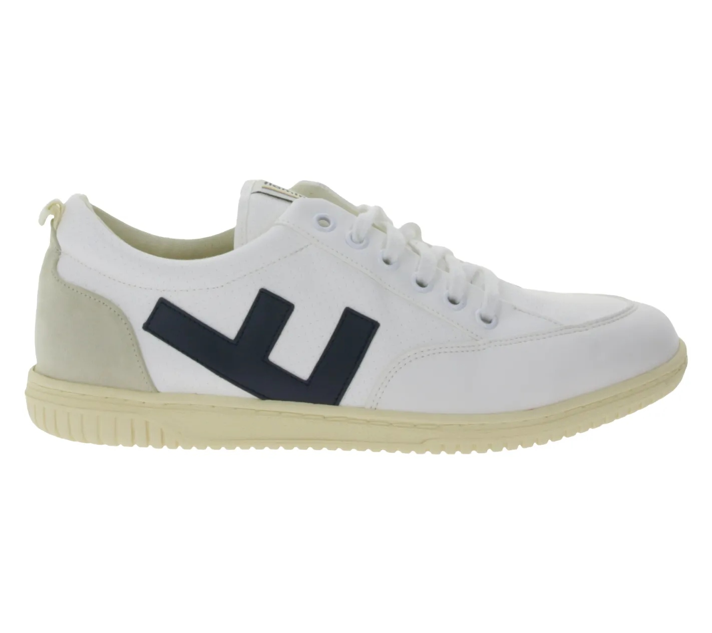 Sneaker & Turnschuhe*FLAMINGOS LIFE Roland V.3 Damen City-Schuhe vegane Freizeit-Sneaker Made in Spain Weiß/Navy