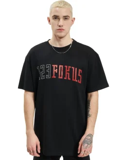 T-Shirts & Tank Tops*Fokus x Def College T-Shirt schwarz